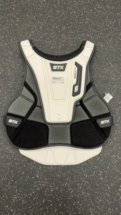 Used STX SHIELD 600 LAX Goalie Chest M Black XL