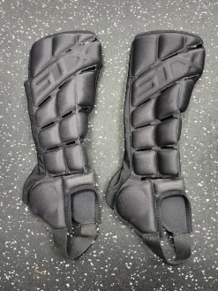 Used STX SHINGUARDS Lacrosse Shin Guards Black Senior