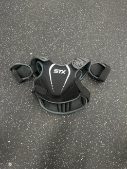 Used STX STALLIION 75 Lacrosse Shoulder Pads Black SM