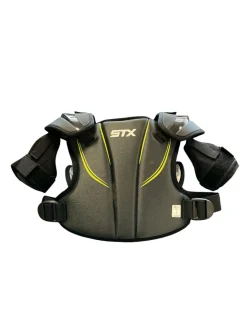 Used STX STALLION 200+ Lacrosse Shoulder Pads Black MD