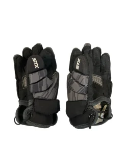 Used STX STALLION 75 Lacrosse Gloves Junior Black XS