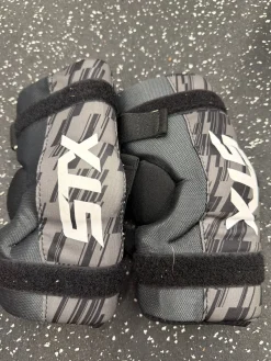 Used STX STALLION 75 Lacrosse Arm Pads/Guards Black SM