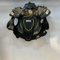 Used STX STALLION 200+ Lacrosse Shoulder Pads Black MD