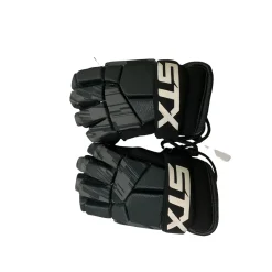Used STX STALLION 75 Lacrosse Gloves Junior Black 8