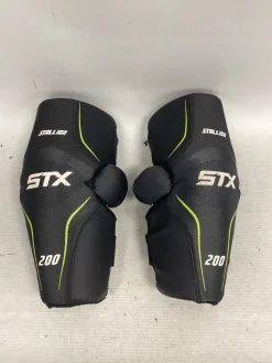 Used STX STALLION 200 Lacrosse Arm Pads/Guards Grey SM
