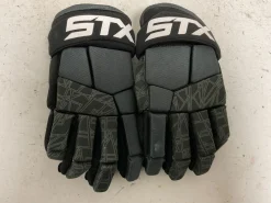 Used STX STALLION 75 Lacrosse Gloves Mens Black MD