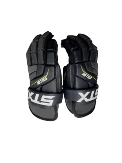 Used STX STALLION 200 Lacrosse Gloves Junior Black MD