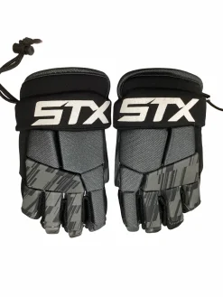 Used STX STALLION 75 Lacrosse Gloves Mens Black MD