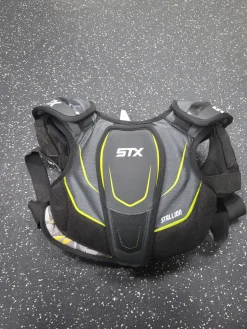 Used STX STALLION Lacrosse Shoulder Pads Grey LG