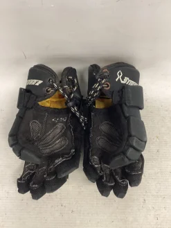 Used STX STINGER Lacrosse Gloves Junior Black 12