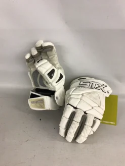Used STX SURGEON 500 Lacrosse Gloves Junior White 12