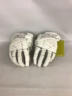 Used STX SURGEON 500 Lacrosse Gloves Junior White 12