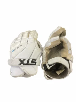 Used STX SURGEON Lacrosse Gloves Mens White MD