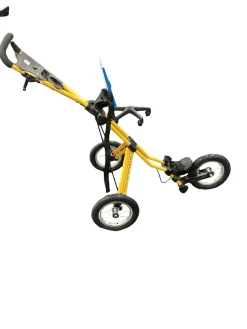 Used Sun Mountain SPEED CART Golf Cart Yellow 3 Wheel