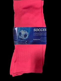 Used SUNEW SOCCER SOCKS ADULT Soccer Socks Neon Pink MD