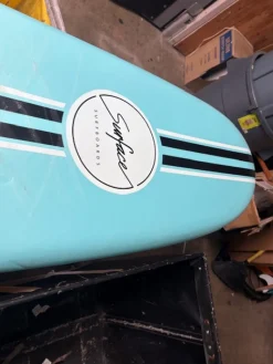 Used Surface Soft Surfboard 8' - Missing Side Fins