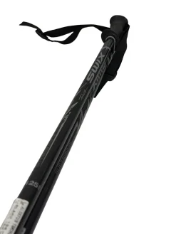 Used Swix TECHLITE Ski Poles Black 125 cm / 50 in