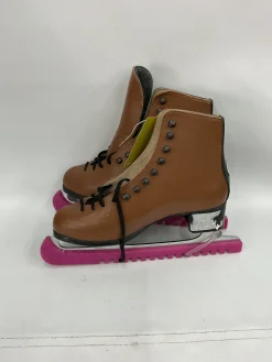 Used 111TempBrand CANADA Mens Figure Skate Brown Senior 10