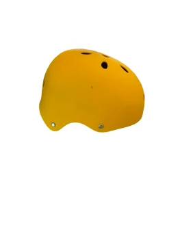 Used 111TempBrand Skateboard Helmet Yellow LG