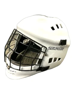 Used TEMPISH GOAL MASK St Hcky Goalie Helmet Adt White Fits all