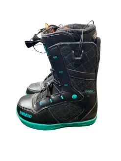Used ThirtyTwo FAST TRACK Girls Snowboard Boots Teal Junior 06.5