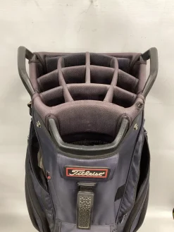 Used Titleist 14 SLOT CART BAG Mens Cart Bag Navy Blue