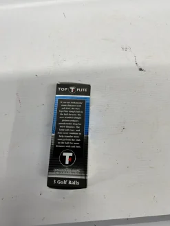 Used Top Flite LONG AND SOFT GOLF BALLS 3 Ball - Golf Ball Sleeve
