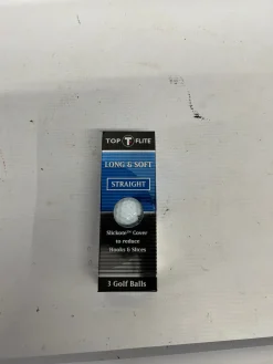 Used Top Flite LONG AND SOFT GOLF BALLS 3 Ball - Golf Ball Sleeve