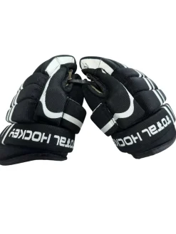 Used TOTAL HOCKEY 8IN Youth Gloves Black 8