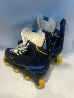 Used Tour Craft Roller Hockey Skates Black Youth 10.0
