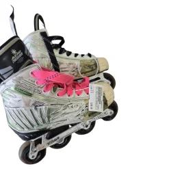 Used Tour Skate FISH BONELITE PRO SENIOR SKATES Roller Hockey Skates White Senior 6