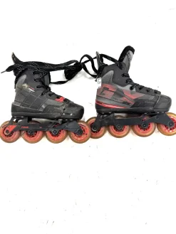 Used Tour Skate Roller Hockey Skates Black Adjustable