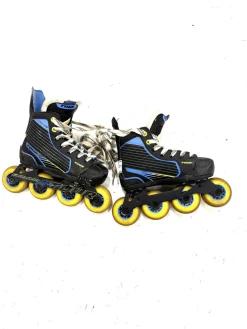 Used Tour Skate Roller Hockey Skates Black Adjustable