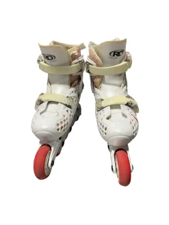 Used TRACER WHITE/RED Junior Aggressive Skates White Adjustable
