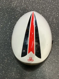 Used Triple Eight Skateboard Helmet White One Size