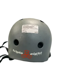 Used Triple Eight Skateboard Helmet Grey One Size