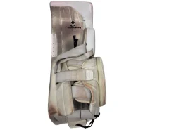 Used True HZRDUS 9X4 Goalie Leg Pads Senior White 33+2”