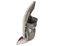 Used True HZRDUS 9X4 Goalie Leg Pads Senior White 33+2”