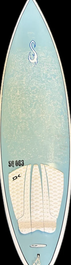 Used TUFF LITE EPOXY Surfboard White 6Ft 3In