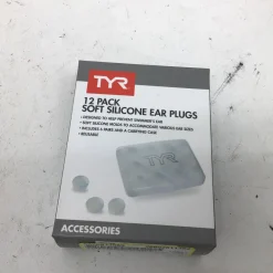 Used TYR 11 PACK SOFT SILICONE EAR PLUGS Water Swim Accessory