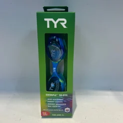 Used TYR Swim Goggles Green