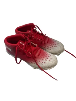 Used Under Armour Adult FB Cleats Red Senior 6.5