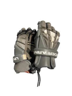 Used Under Armour GLOVES Lacrosse Gloves Junior Grey SM