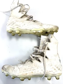 Used Under Armour LAX Cleats Mens White Senior 9