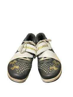 Used Under Armour UA TRACK SHOES Track & Field Cleats Adult Gold Senior 12