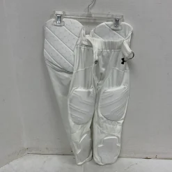 Used Under Armour Youth FB Integrated Pants White SM