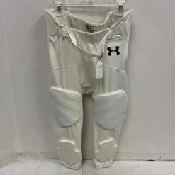 Used Under Armour Youth FB Integrated Pants White XL