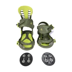 Used Union ATLAS MENS M/L BINDINGS Mens Binding Only Green M/L