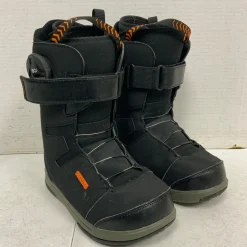 Used Union DEELUXE CADET Boys Snowboard Boots Black Junior 02