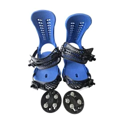 Used Union FORCE SNOWBOARD BINDINGS Mens Binding Only Royal Blue MD